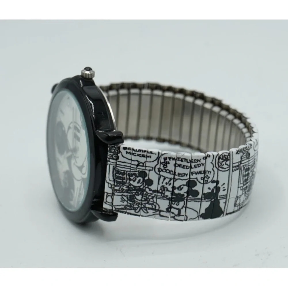 Disney Mickey Mouse Watch Large Face MCK1082K New Battery Japan
